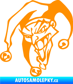 Samolepka Šašek 001 levá oranžová