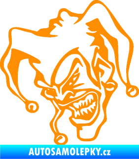 Samolepka Šašek 002 levá oranžová