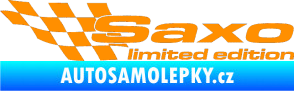 Samolepka Saxo limited edition levá oranžová