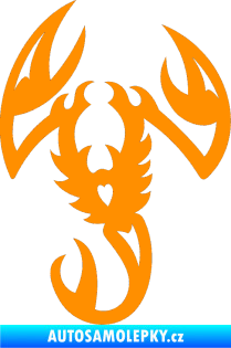 Samolepka Štír 003 pravá oranžová