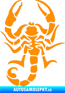 Samolepka Štír 004 levá oranžová