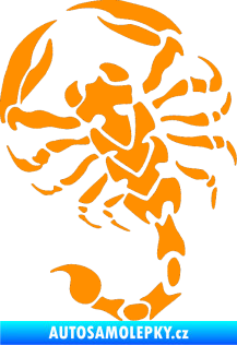 Samolepka Štír 016 pravá oranžová