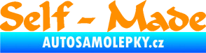 Samolepka Self made nápis oranžová