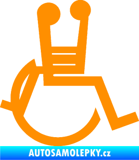 Samolepka Sex invalida  oranžová