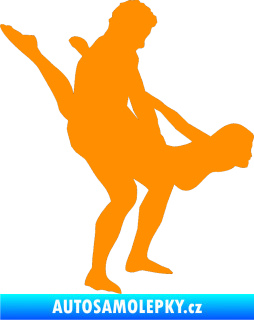 Samolepka Sexy siluety 005 oranžová