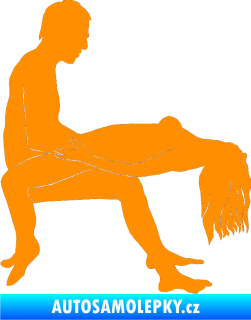 Samolepka Sexy siluety 026 oranžová