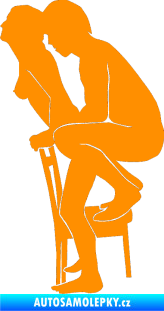 Samolepka Sexy siluety 037 oranžová