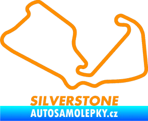 Samolepka Okruh Silverstone 2 oranžová