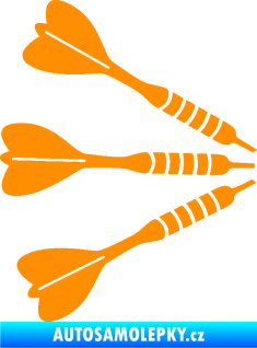 Samolepka Šipky 004 pravá oranžová