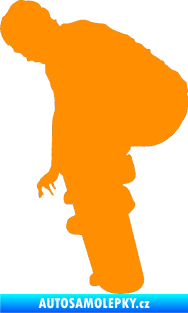 Samolepka Skateboard 003 levá oranžová