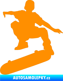 Samolepka Skateboard 004 levá oranžová
