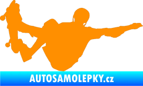 Samolepka Skateboard 007 pravá oranžová