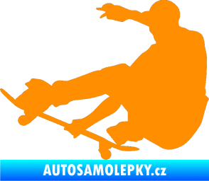 Samolepka Skateboard 009 levá oranžová