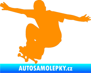 Samolepka Skateboard 014 levá oranžová