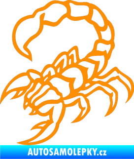 Samolepka Štír 019 levá oranžová