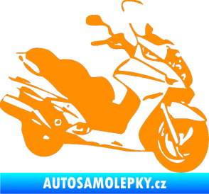 Samolepka Skůtr pravá oranžová