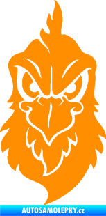 Samolepka Slepička 003 levá oranžová
