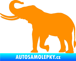 Samolepka Slon 003 levá oranžová