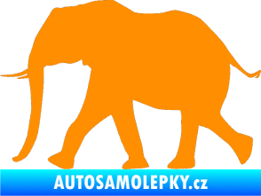 Samolepka Slon 015 levá oranžová