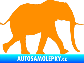 Samolepka Slon 015 pravá oranžová