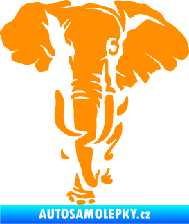 Samolepka Slon 031 levá oranžová