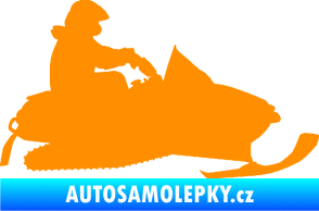 Samolepka Sněžný skútr 002 pravá oranžová