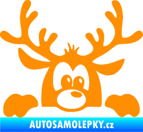 Samolepka Sob 002 pravá vykukuje oranžová