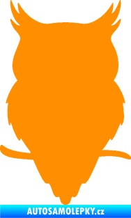 Samolepka Sova 001 levá oranžová