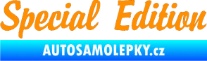 Samolepka Special edition 001 oranžová