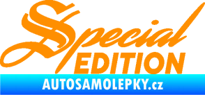Samolepka Special edition 004 oranžová