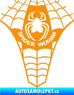 Samolepka Spider woman pavoučí žena oranžová