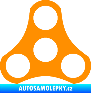 Samolepka Spinner oranžová