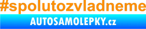Samolepka #spolutozvladneme oranžová
