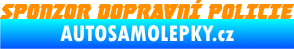 Samolepka Sponzor dopravní policie 001 oranžová