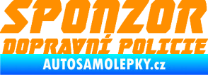 Samolepka Sponzor dopravní policie 002 oranžová