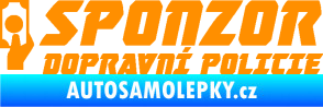 Samolepka Sponzor dopravní policie 004 oranžová