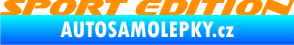 Samolepka Sport edition 003 nápis oranžová