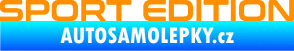 Samolepka Sport edition 006 nápis oranžová