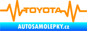 Samolepka Srdeční tep 022 toyota oranžová