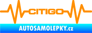 Samolepka Srdeční tep 033 Citigo oranžová