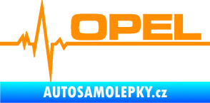 Samolepka Srdeční tep 036 pravá Opel oranžová
