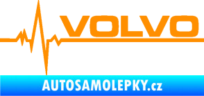 Samolepka Srdeční tep 037 pravá Volvo oranžová