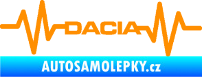 Samolepka Srdeční tep 044 levá Dacia oranžová