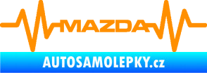 Samolepka Srdeční tep 059 Mazda oranžová
