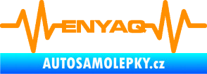 Samolepka Srdeční tep 063 Enyaq oranžová