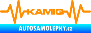 Samolepka Srdeční tep 067 Kamiq oranžová