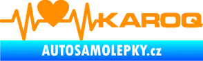 Samolepka Srdeční tep 068 pravá Karoq oranžová
