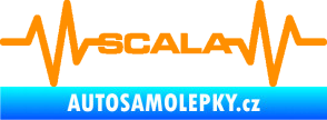 Samolepka Srdeční tep 075 Scala oranžová