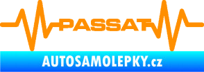 Samolepka Srdeční tep 076 Volkswagen Passat oranžová