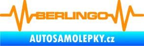 Samolepka Srdeční tep 093 Berlingo Citroen oranžová